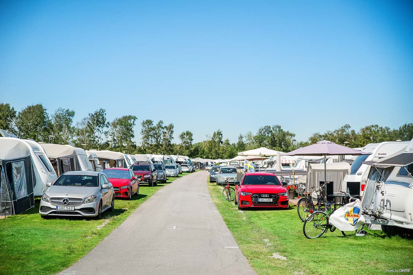 Campingområdet på First Camp Hagön - Halmstad