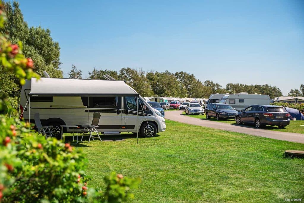 Platser för husvagn, husbil och tält på First Camp Hagön - Halmstad