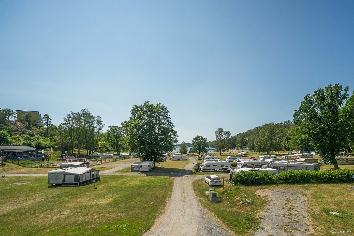 Camping för husvagn, husbil och tält på First Camp Nickstabadet - Nynäshamn