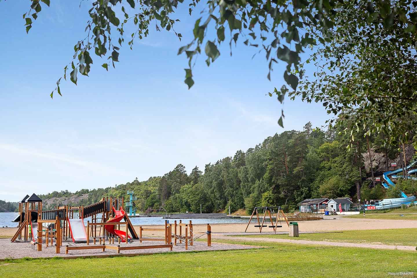 Säsongsplats på campingen i Nynäshamn, First Camp Nickstabadet - Nynäshamn