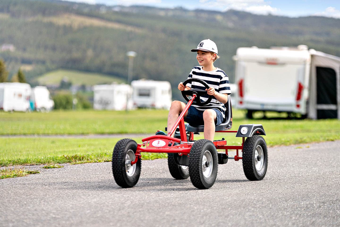 Säsongsplats i Östersund på camping vid Storsjön