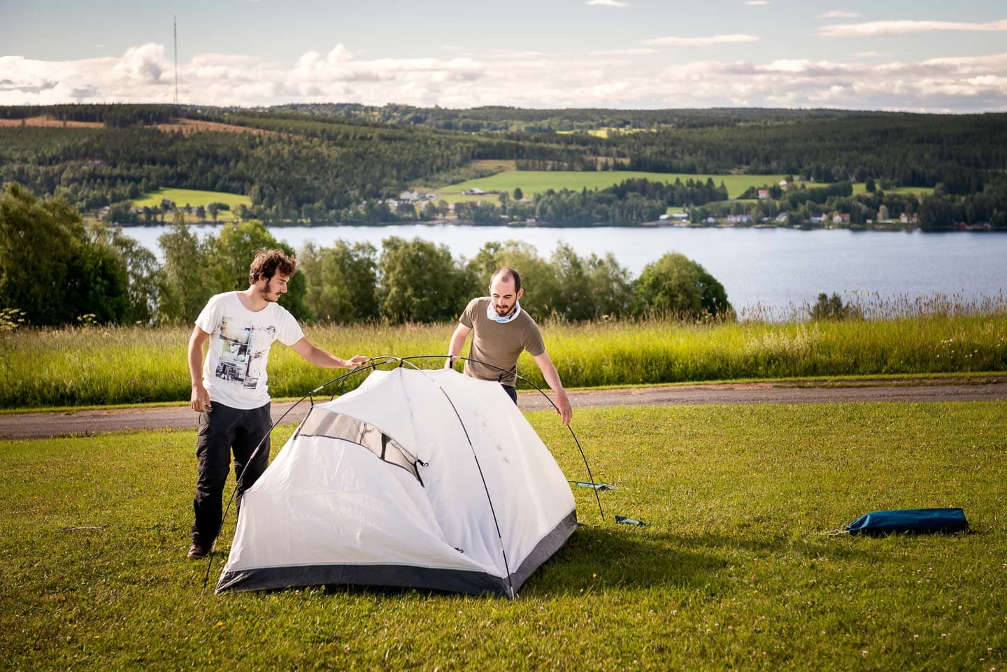 First Camp Frösön Östersund med utsikt över Storsjön