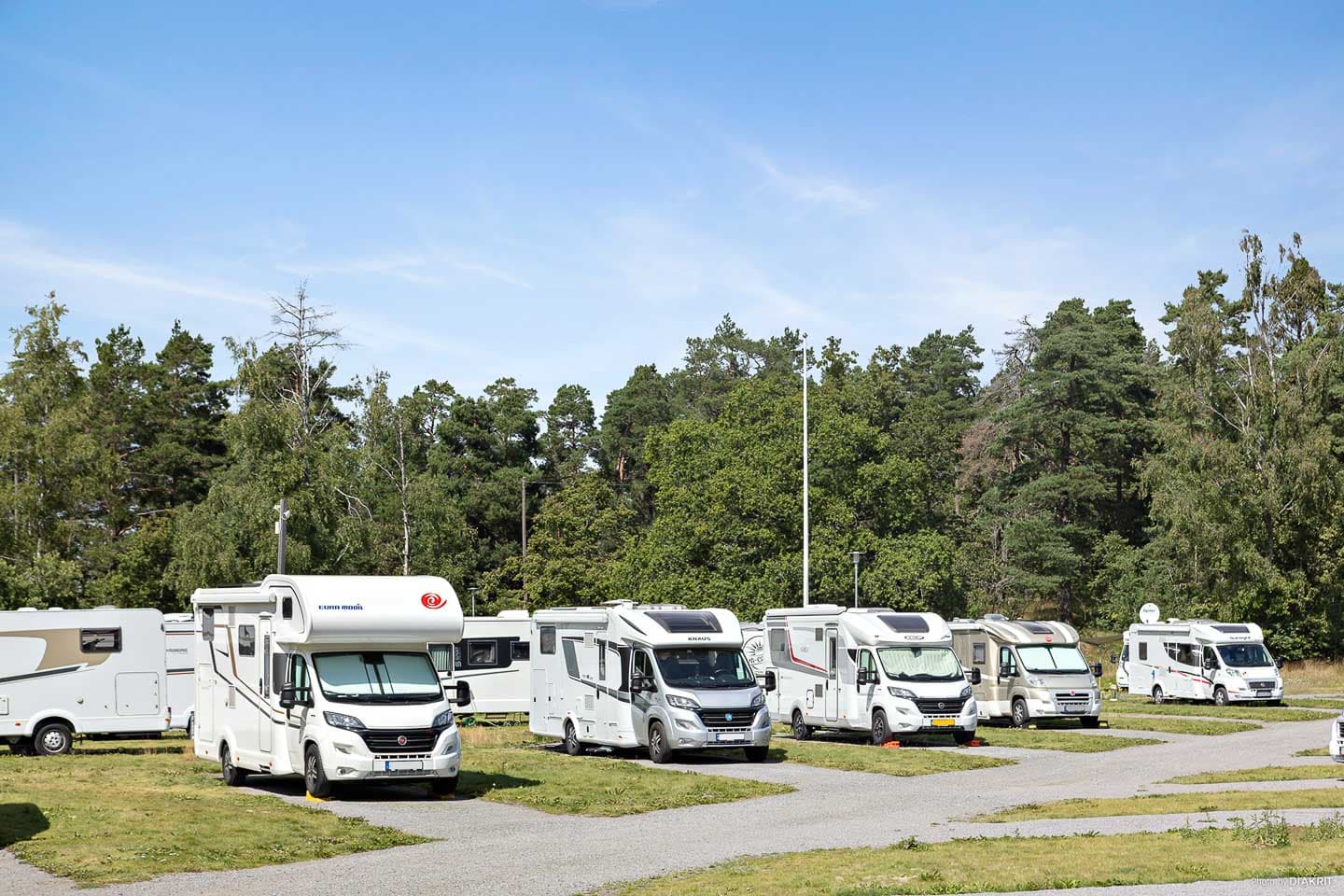 Husbilsplatser på campingen i Stockholm, First Camp City - Stockholm