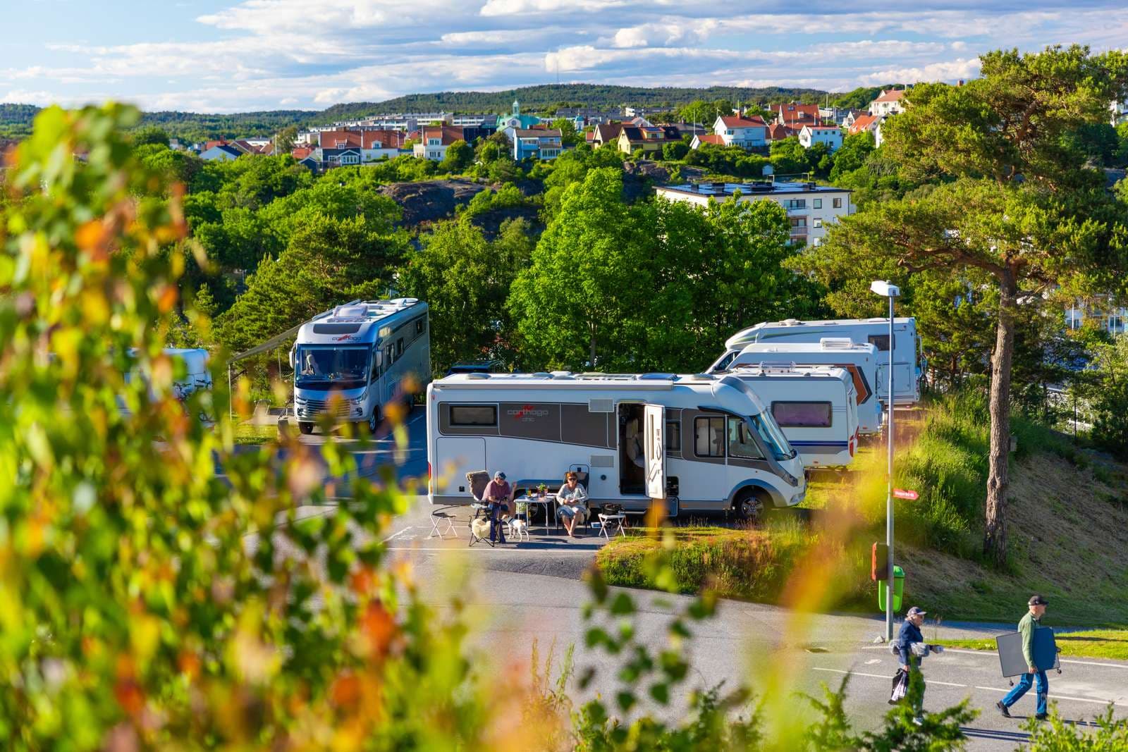 Campingområdet och naturen på City Strömstad