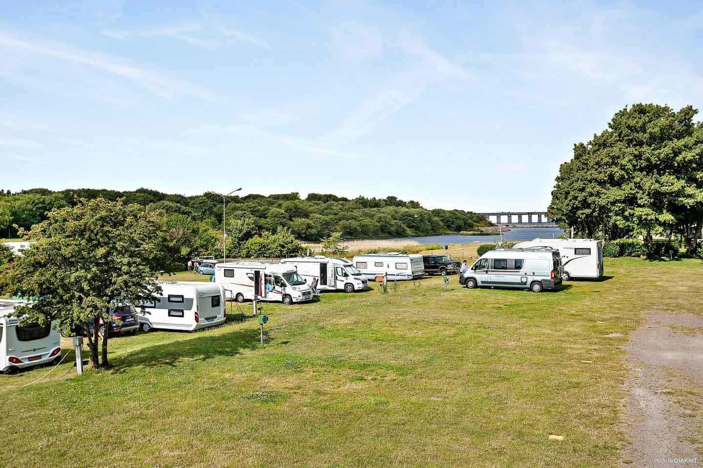 Camping i Skåne - utsikt över Sibbarp