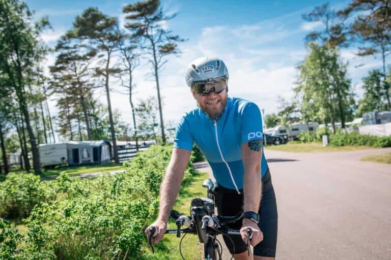 Mountainbike nära First Camp Tylösand i Halmstad