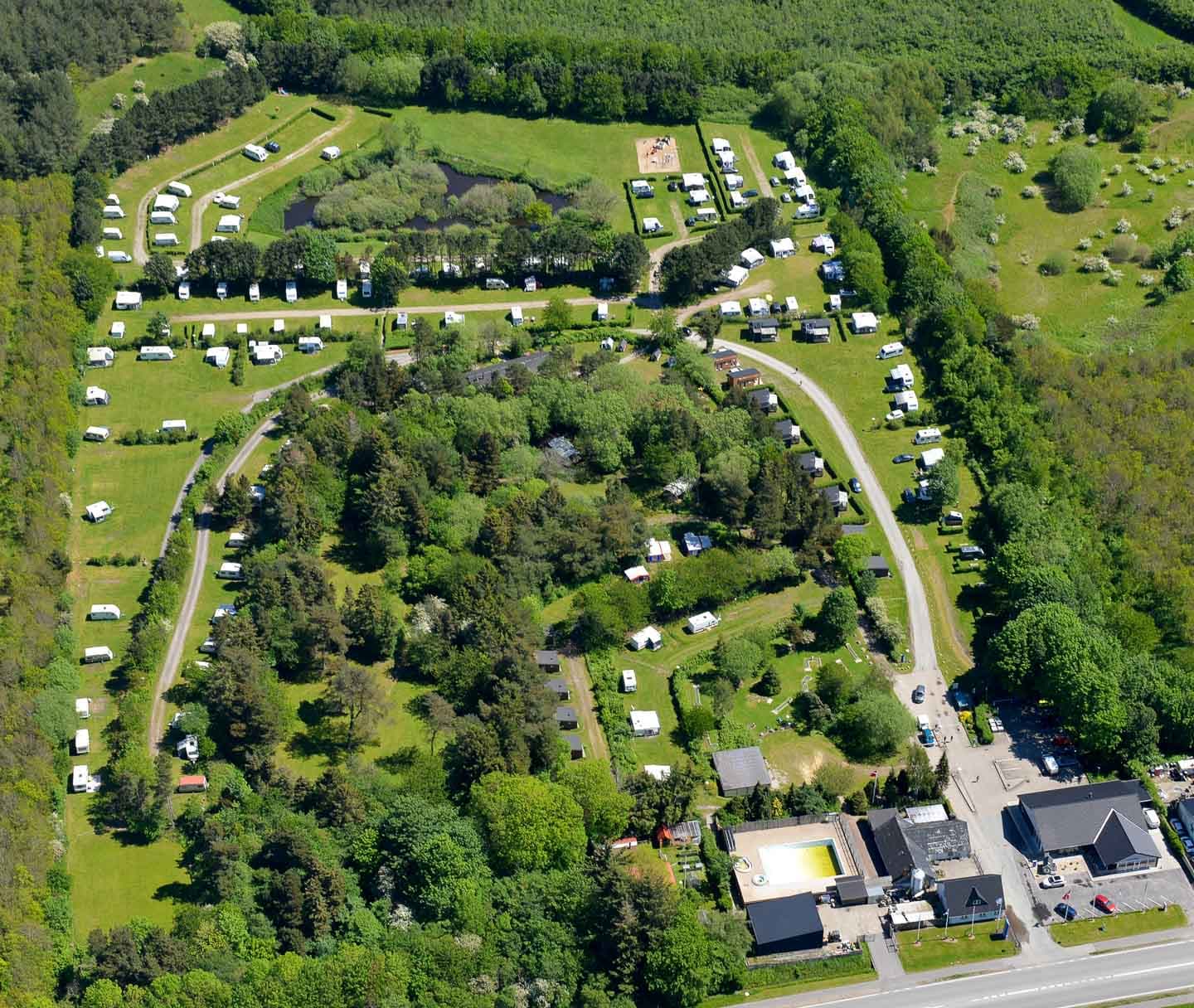 Aarhus - Jylland, camping i Östjylland