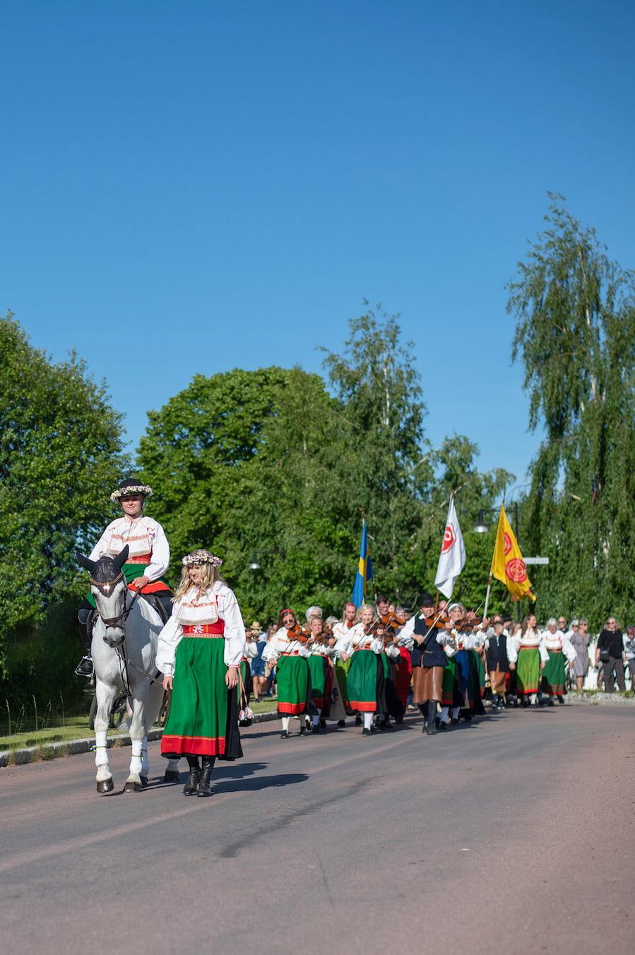 Midsommar på camping i Dalarna