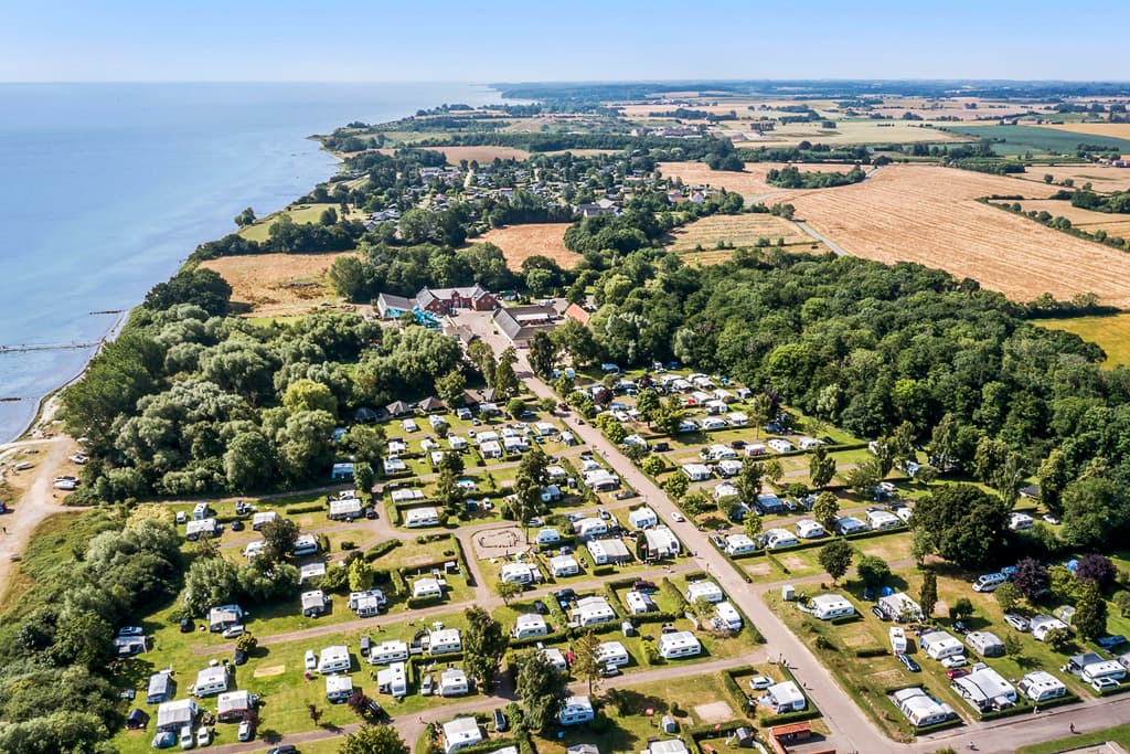 Camping längs Herregårdsruten på norra Fyn