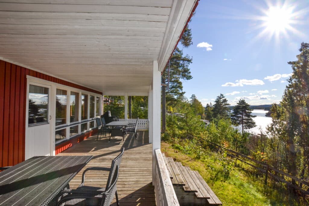 Exteriör för Storstuga Älgen på Sommarvik i Värmland.