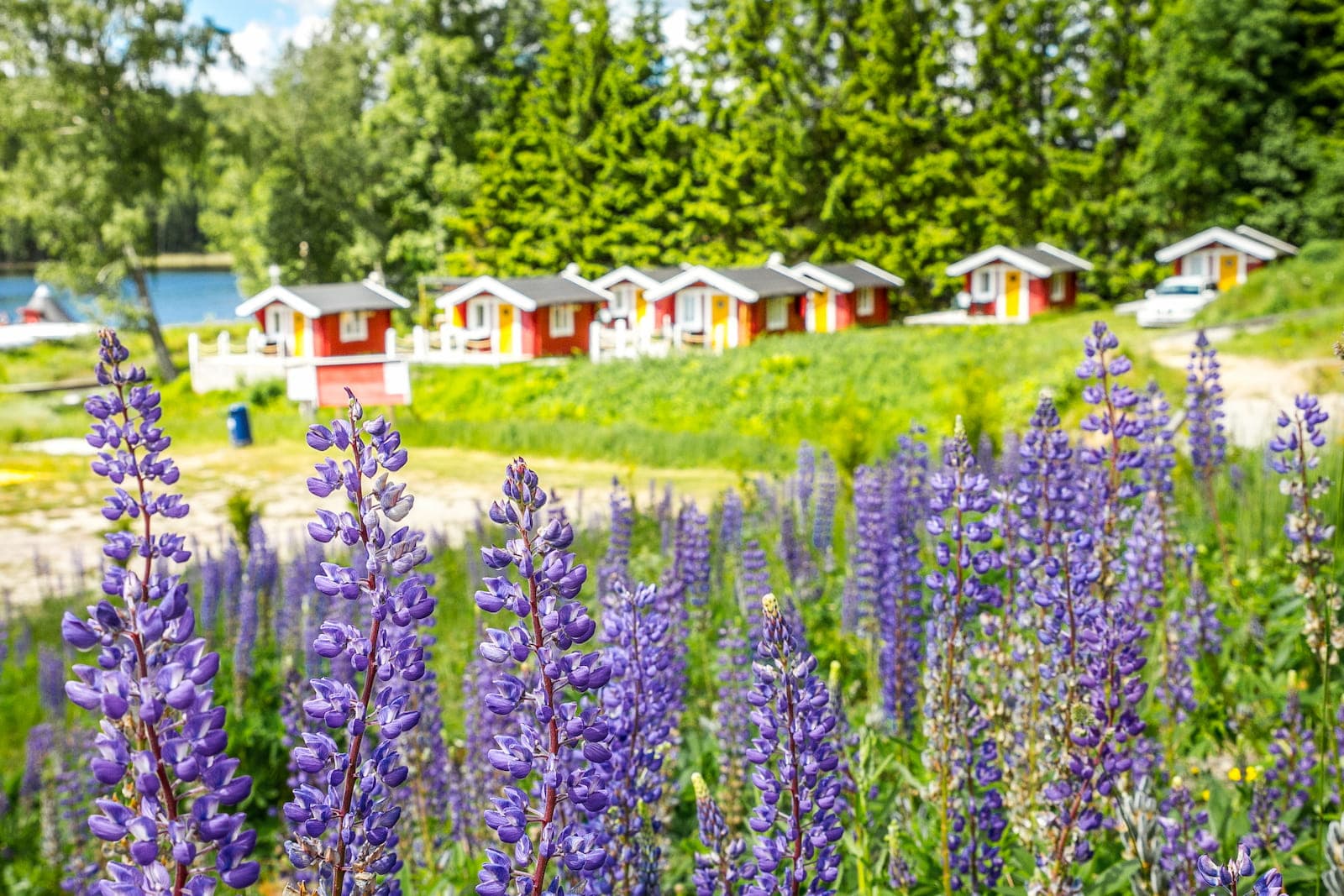 Exteriör för mysiga stuga Fiskartorp på Sommarvik i Värmland.