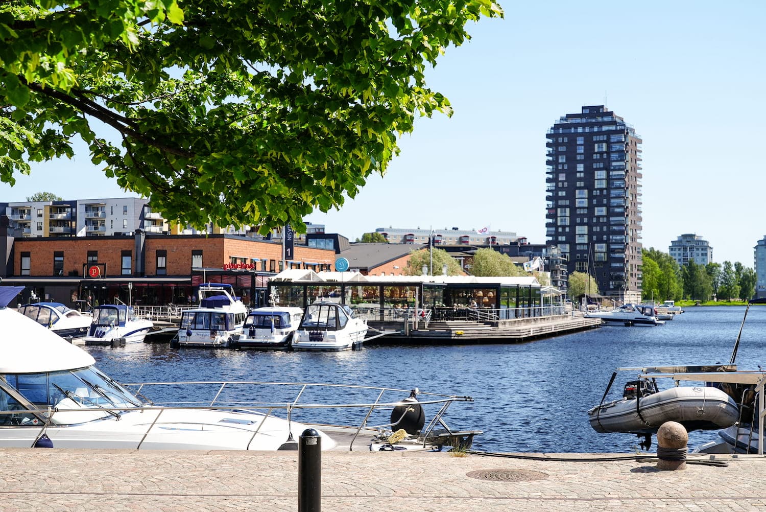 Inre hamn i Karlstad i närheten av First Camp Skutberget.