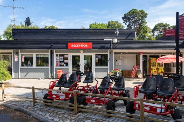 Receptionen på campingen Torekov - Båstad