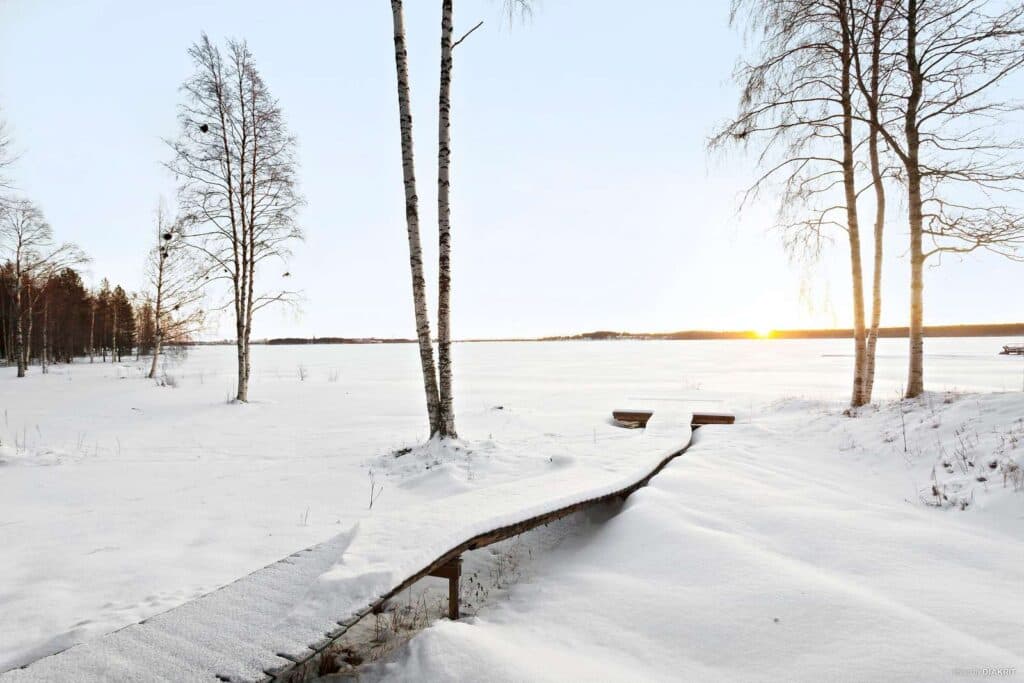 Stuga på First Camp Arcus - Luleå vinter