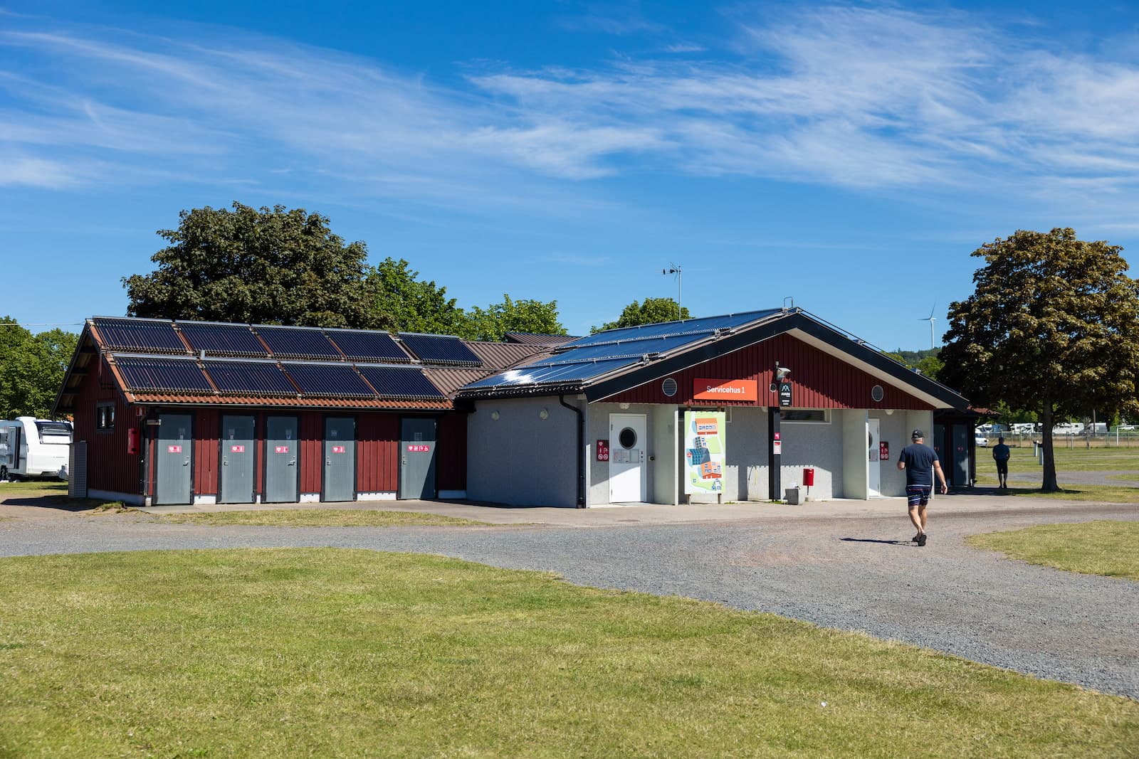 Servicehus på campingen i Gränna, First Camp Gränna - Vättern