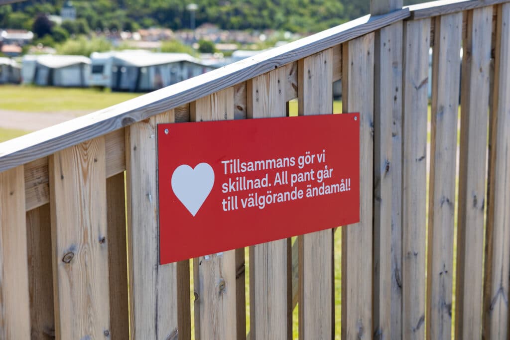 Pant och miljöstation på campingen i Gränna, First Camp Gränna - Vättern