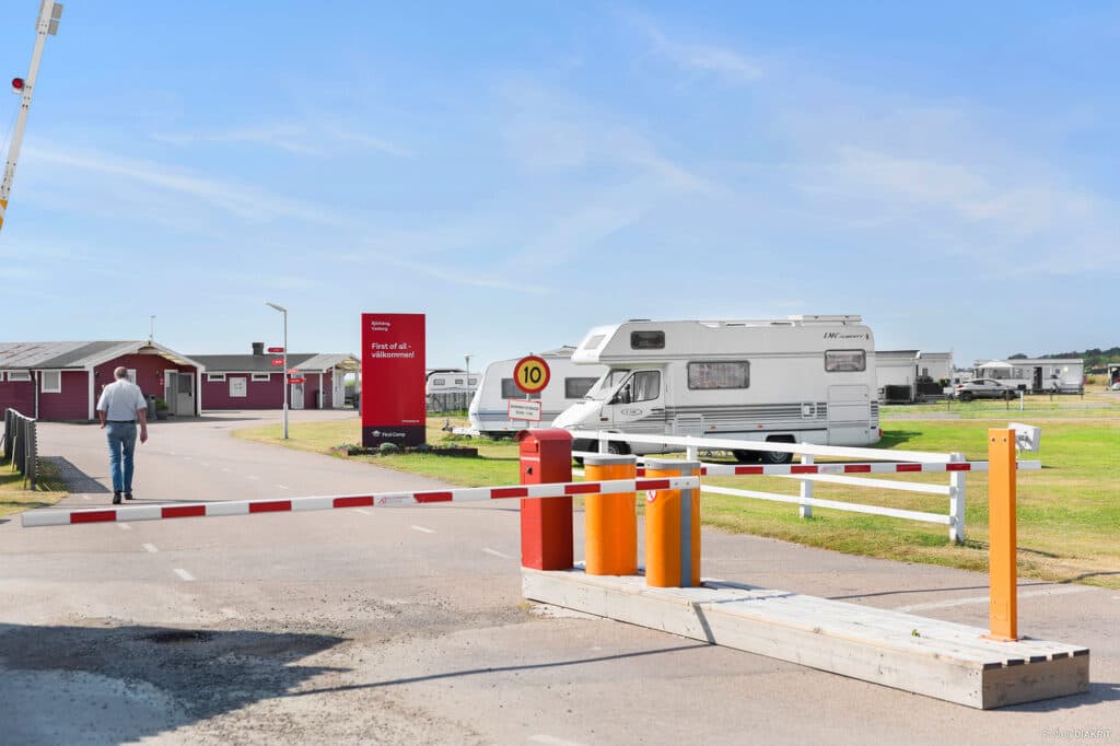 Husbilsplatser nära havet i Varberg på First Camp Björkäng - Varberg
