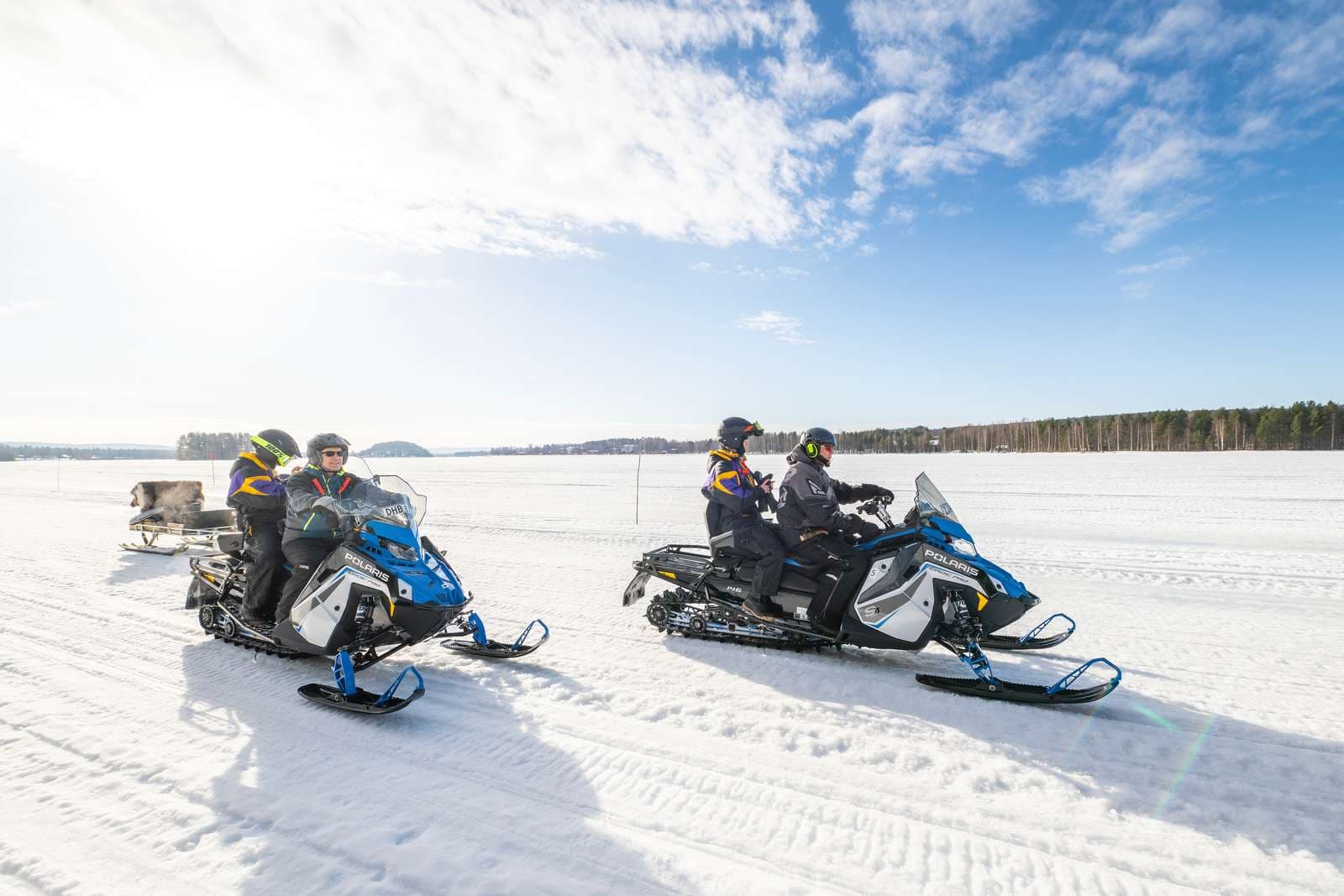 Snöskotertur i Lycksele på First Camp Ansia - Lycksele