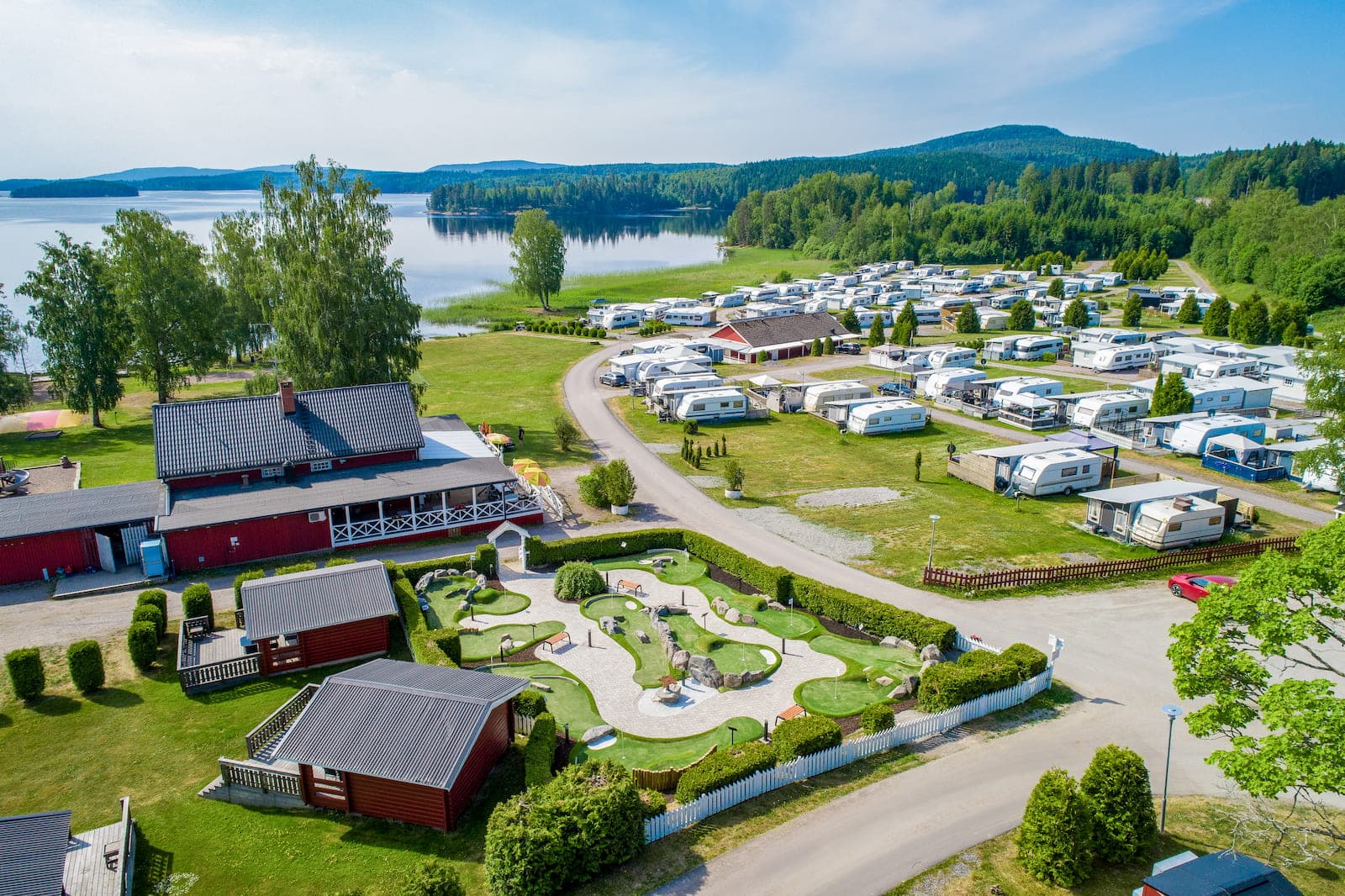 Områdesbild på campingplatsen