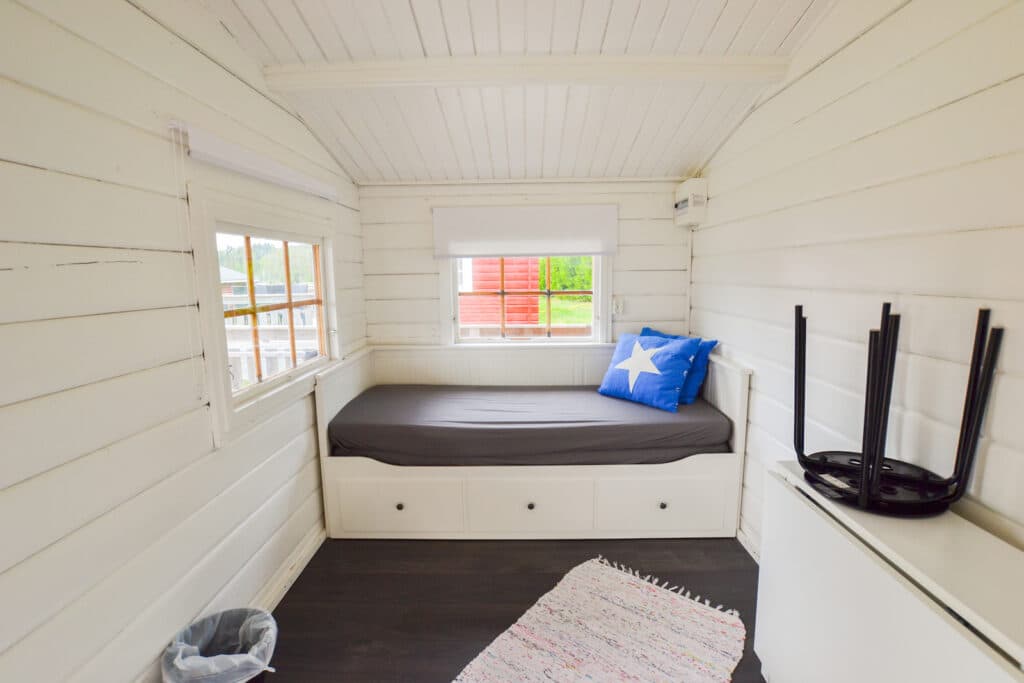 Bäddsoffa för stuga Bytorp på Haganäset.