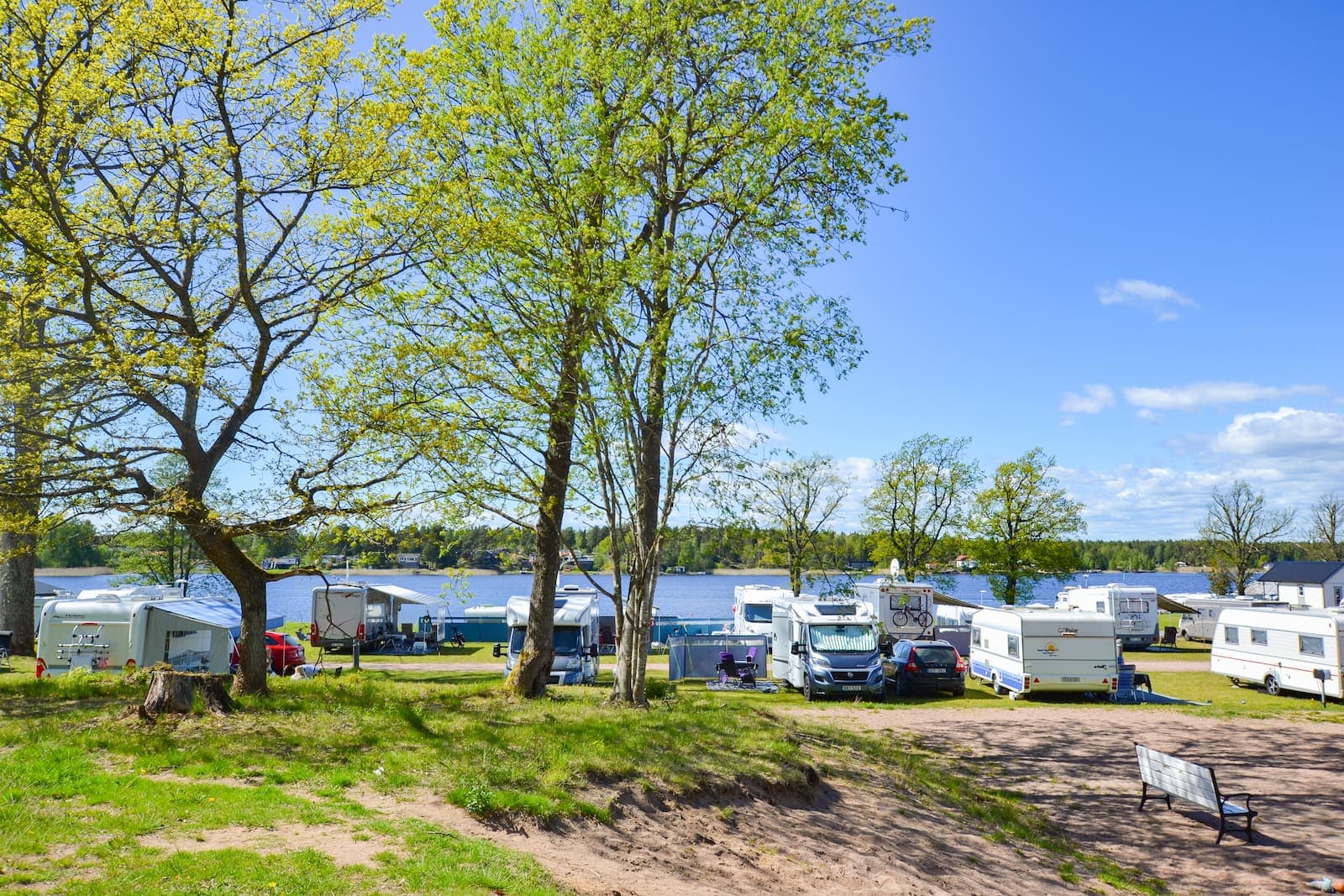 Camping för husvagn, husbil och tält på First Camp Herrgårdsliv - Kristinehamn i Värmland