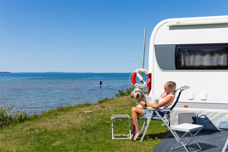 Hundvänlig camping på Vadstena - Vättern