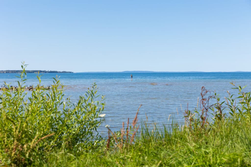 Camping med utsikt över Vättern i Vadstena