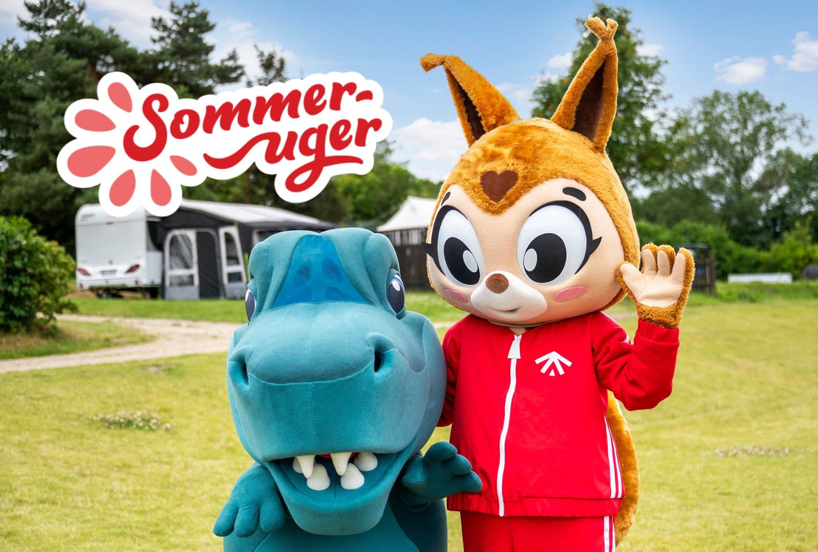 Sommarveckor på campingplatser i Danmark.