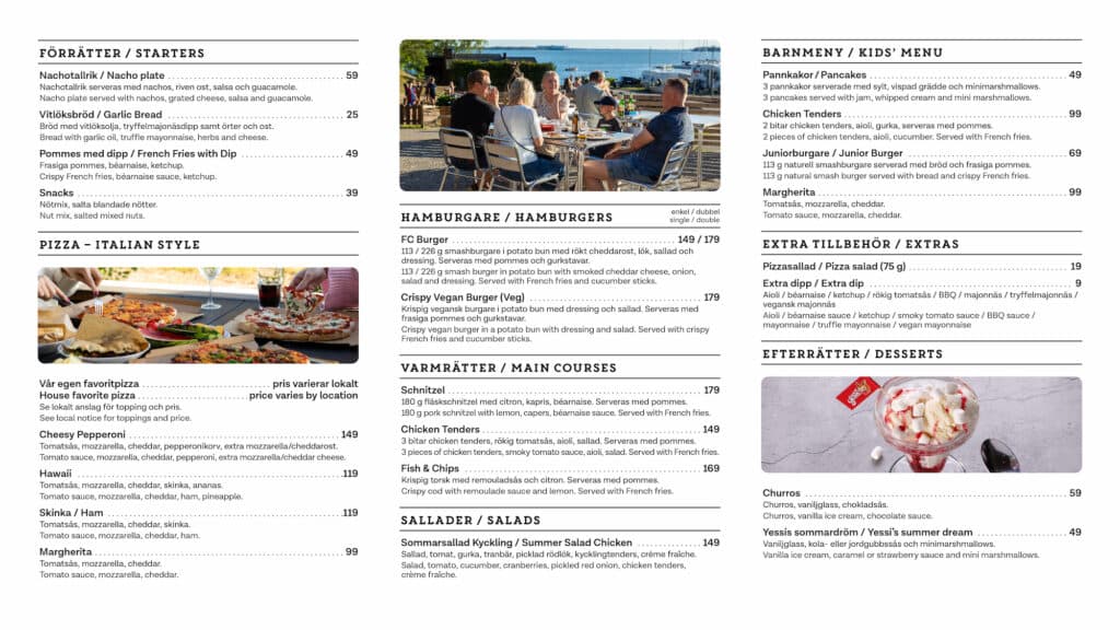 Bistro Corner meny Sverige 2026