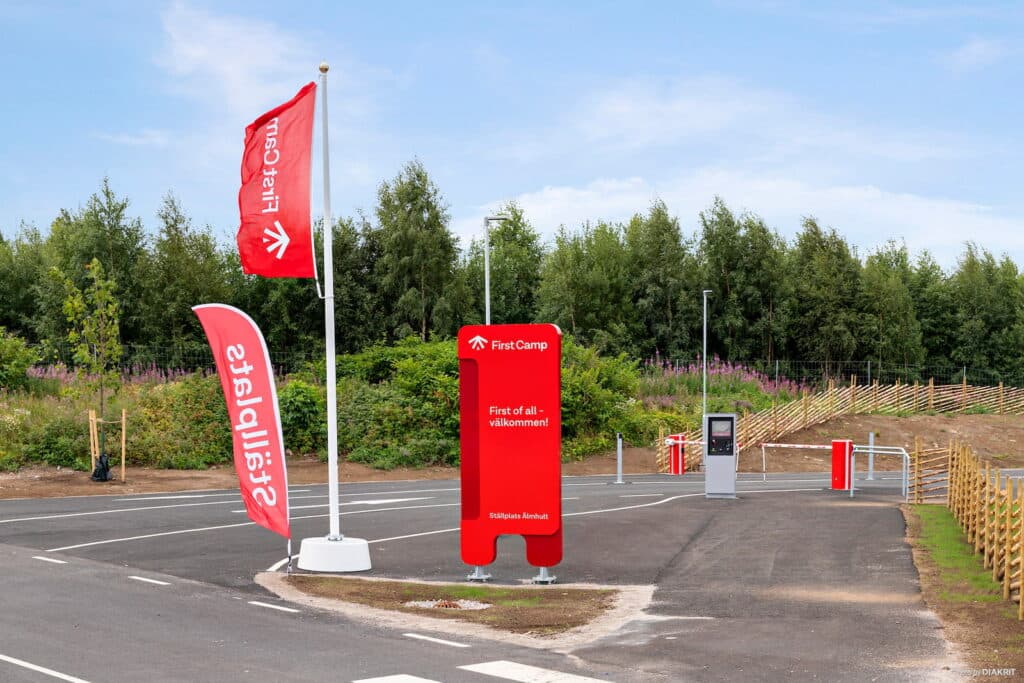First Camp Ställplats i Älmhult vid IKEA och Älmhults handelsplats